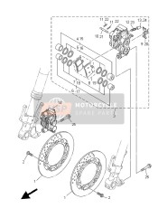 2PW2580U2000, Bremssattel Kompl.(R), Yamaha, 0